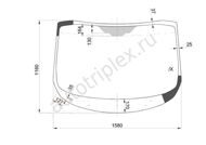 Лобовое автостекло Ford Transit 2013-