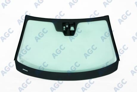 AGC MAZDA 3 2013- Стекло ветровое зеленое, шумоизоляция, скоба для камеры, датчик света и дождя, vin окно, без обогрева