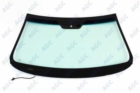 AGC KIA SORENTO 2009- СТЕКЛО ВЕТРОВОЕ ЗЕЛЕНОЕ SOLAR CONTROL/ГОЛУБАЯ ПОЛОСА -С ОБОГРЕВОМ ЗОНЫ ДВОРНИКОВ-ДАТЧИК СВЕТА/ДОЖДЯ-VIN ОКНО