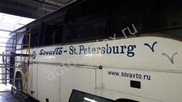 Ремонт стеклопакетов на автобусе