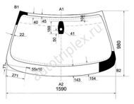 Лобовое стекло BMW X6 кузов E71 2008-